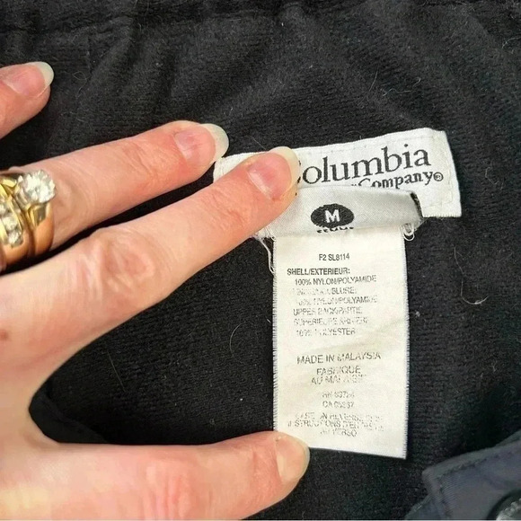 Columbia Ski Snowboard Nylon Pants Waterproof Outdoor Splash Storm Black Medium - Picture 12 of 14